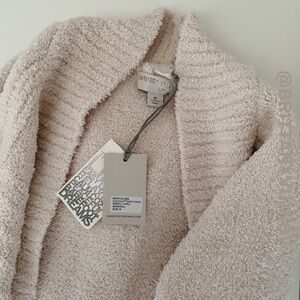 NWT Barefoot Dreams Cozy Chic Ribbed Cardigan Seashell